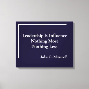 Toile Le leadership est influence Tableaux minimalistes