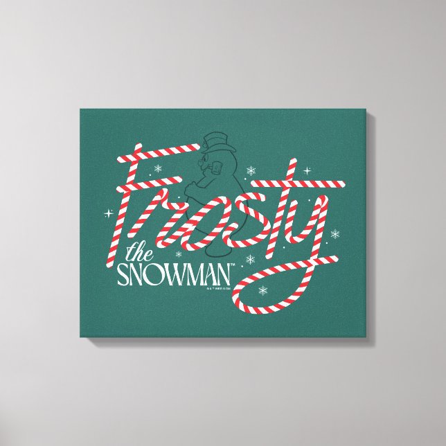 Toile Le logo du Sucre de canne Snowman Frosty (Recto)