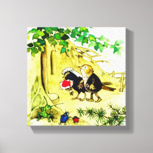 Toile Le mariage d'oiseau