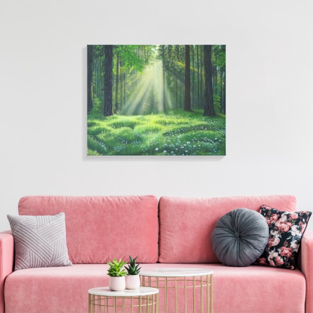 Toile "Le matin a rompu" (Insitu(Salon))