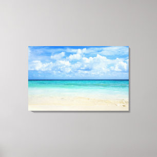 Toile Le Mexique, Playa del Carmen, plage tropicale