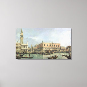 Toile Le Molo et le Piazzetta San Marco, Venise (huile