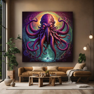Toile Le monstre de la mer de Kraken