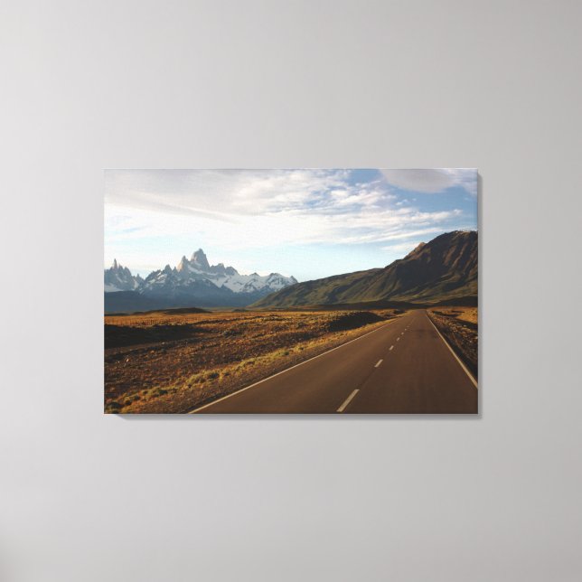 Toile Le Mont Fitz Roy Et Le Mont Cerro Torre (Recto)