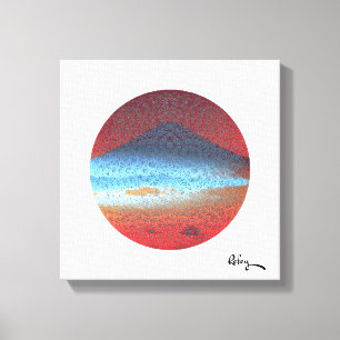 Toile Le Mont Fuji blanc par Rofey