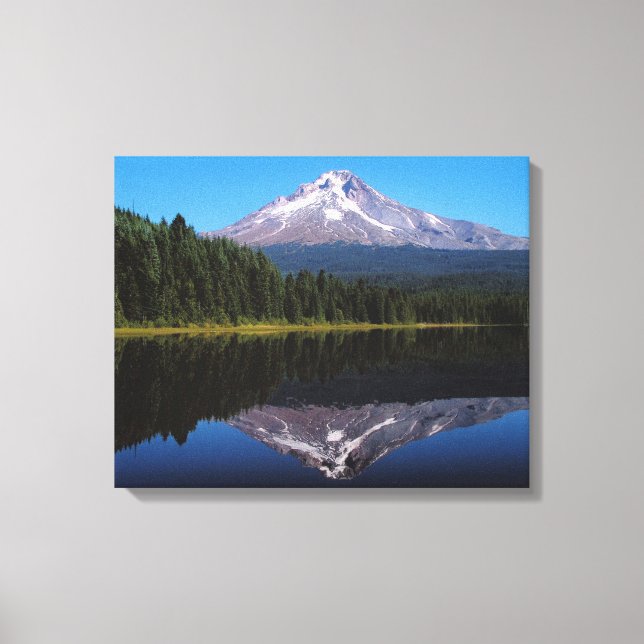Toile Le mont Hood reflété dans le lac (Recto)