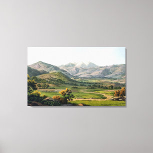 Toile Le mont Olympe, comme vu entre Larissa et baba, p