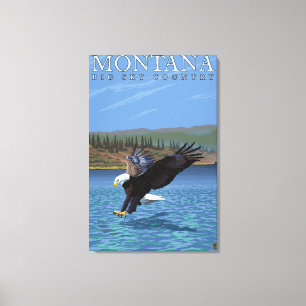 Toile Le Montana -- Grand ciel CountryDiving Eagle