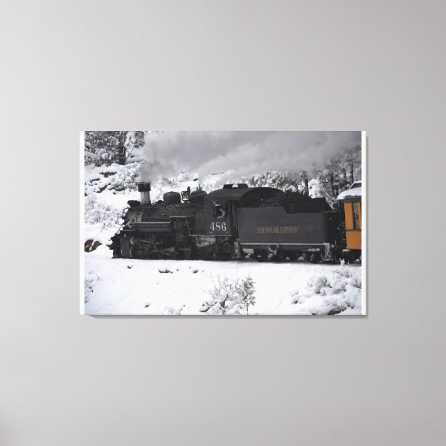 Toile Le moteur à vapeur d'Express polaire (Recto)
