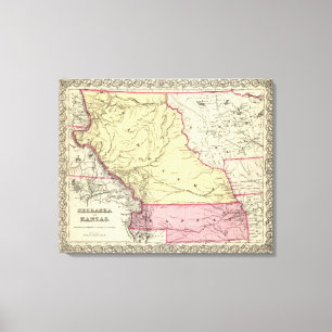 Toile Le Nébraska et Kanzas