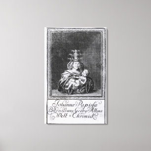 Toile Le pape Joan avec son enfant
