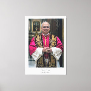 Toile Le Pape Léon XIV Robert Francis Prevost