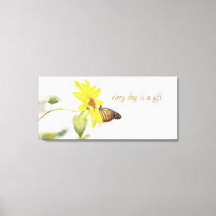 Toile Le papillon monarque sur la nature positive du tou