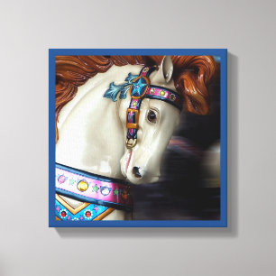 Toile Le parc d'attractions Joyal-go-round de Cheval pei