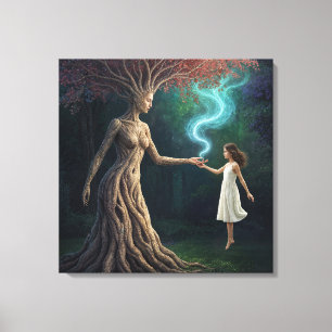 Toile « Le passage boisé d'Eirene » – Une réalité surréa