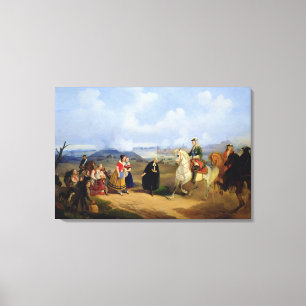 Toile Le pasteur Ernst Glueck présente Marta