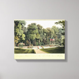 Toile Le pavillon chinois dans les jardins de Laxenburg,