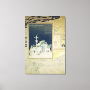 Toile Le Pavillon Stadtbahn de Vienne