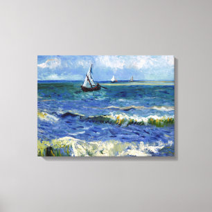 Toile Le paysage marin de Gogh près des Saintes-Maries-