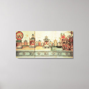 Toile Le paysage pour le jeu de mystère de Valenciennes