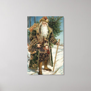 Toile Le père noël vintage 3