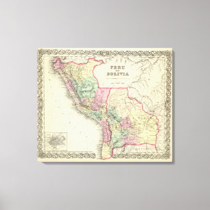 Toile Le Pérou et la Bolivie
