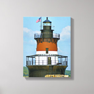 Toile Le phare de plage de prune, Île de Rhode a