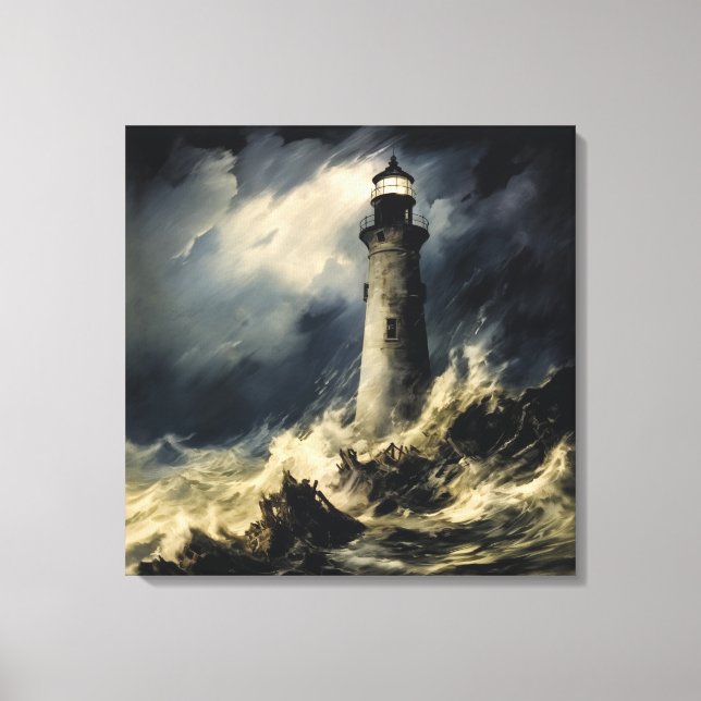 Toile Le phare de Storm Fine Art (Recto)