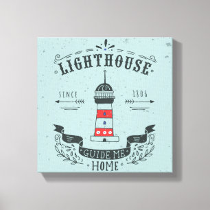Toile Le phare me guident l'affiche à la maison