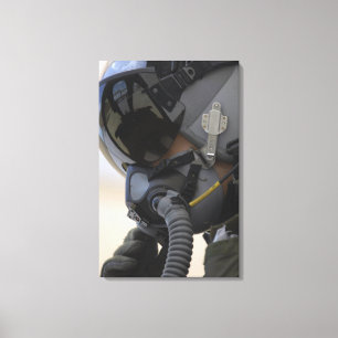 Toile Le pilote est assis dans son A-10 Thunderbolt II