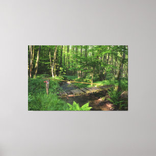 Toile Le pont au ruisseau