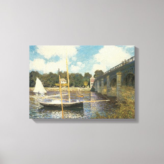 Toile Le pont routier d'Argenteuil par Claude Monet (Recto)