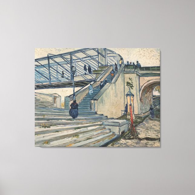 Toile Le pont Trinquetaille de Van Gogh, Arles (1888) (Recto)