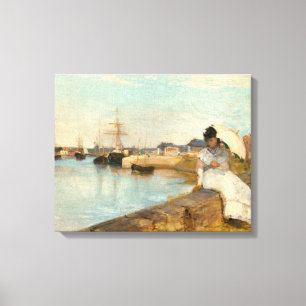 Toile Le port de Lorient par Berthe Morisot