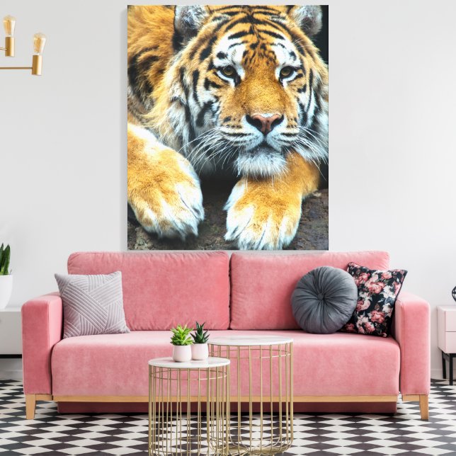 Toile Le portrait d'un tigre (Insitu(Salon))