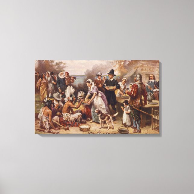 Toile Le premier Thanksgiving 1621 | c.1932 (Recto)