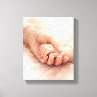 Toile Le Premier Toucher d'une Mère