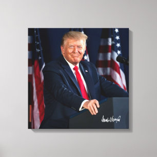 Toile Le président Donald Trump 4 juillet 2020 & Sig