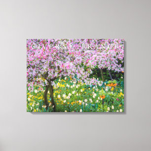 Toile Le printemps dans le jardin de Claude Monet