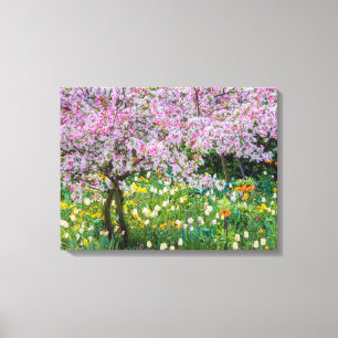 Toile Le printemps dans le jardin de Claude Monet