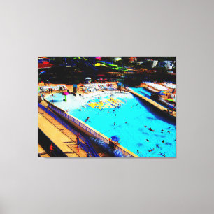 Toile Le quatrième juillet à l'art de fan de Waterpark