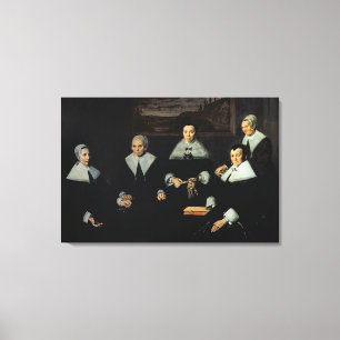 Toile Le Regentesses de l'Almhouse de vieux hommes,