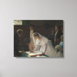 Toile Le registre des Mariages (par Edmund Blair Leighto