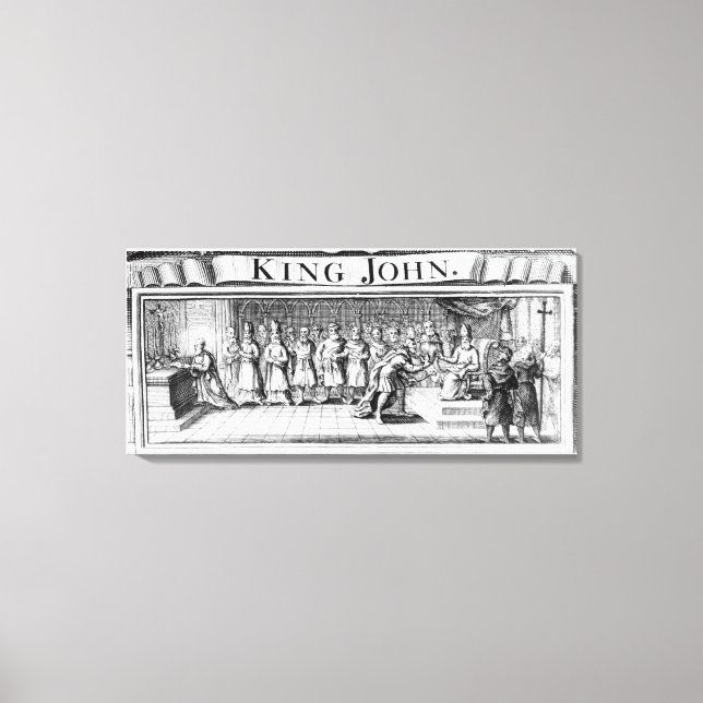 Toile Le roi John renonce à sa couronne (Recto)