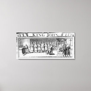 Toile Le roi John renonce à sa couronne