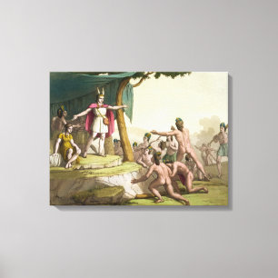 Toile Le Roi Manco Capac et maman de la Reine Coya