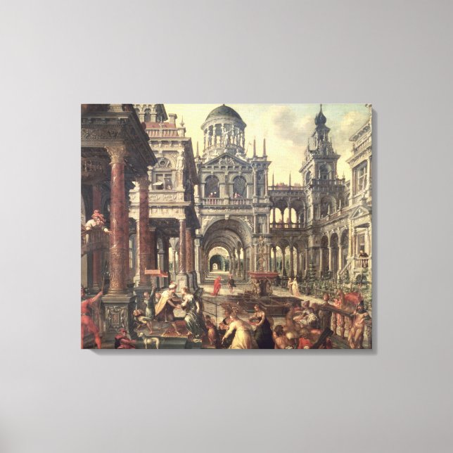 Toile Le roi Salomon et la reine de Saba (Recto)