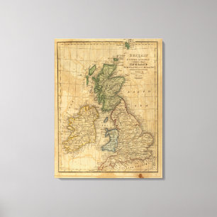 Toile Le Royaume-Uni de l'Angleterre, de l'Ecosse et de