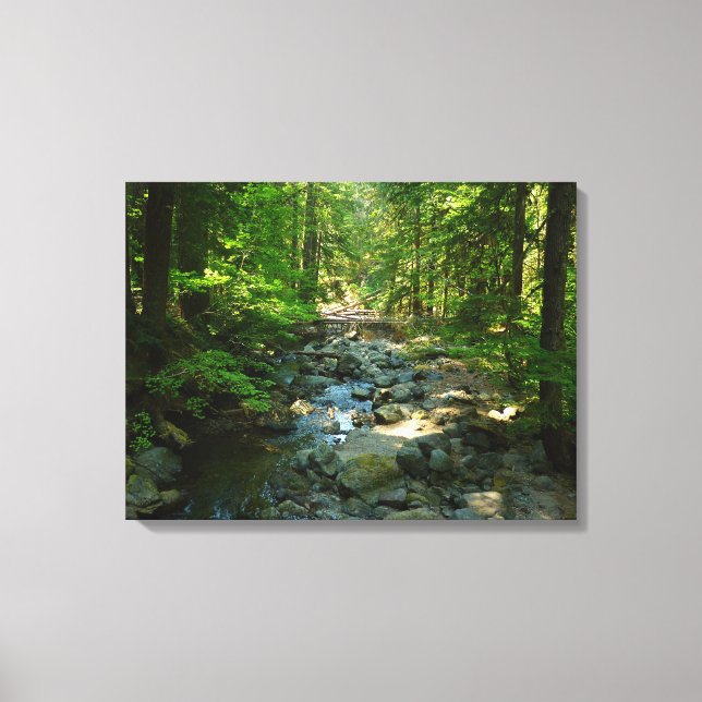 Toile Le ruisseau Laughwater au parc national Mount Rain (Recto)