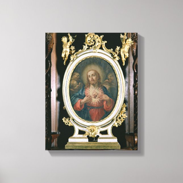 Toile Le Sacré Coeur du Christ, de la Scho d'Arraisonnem (Recto)